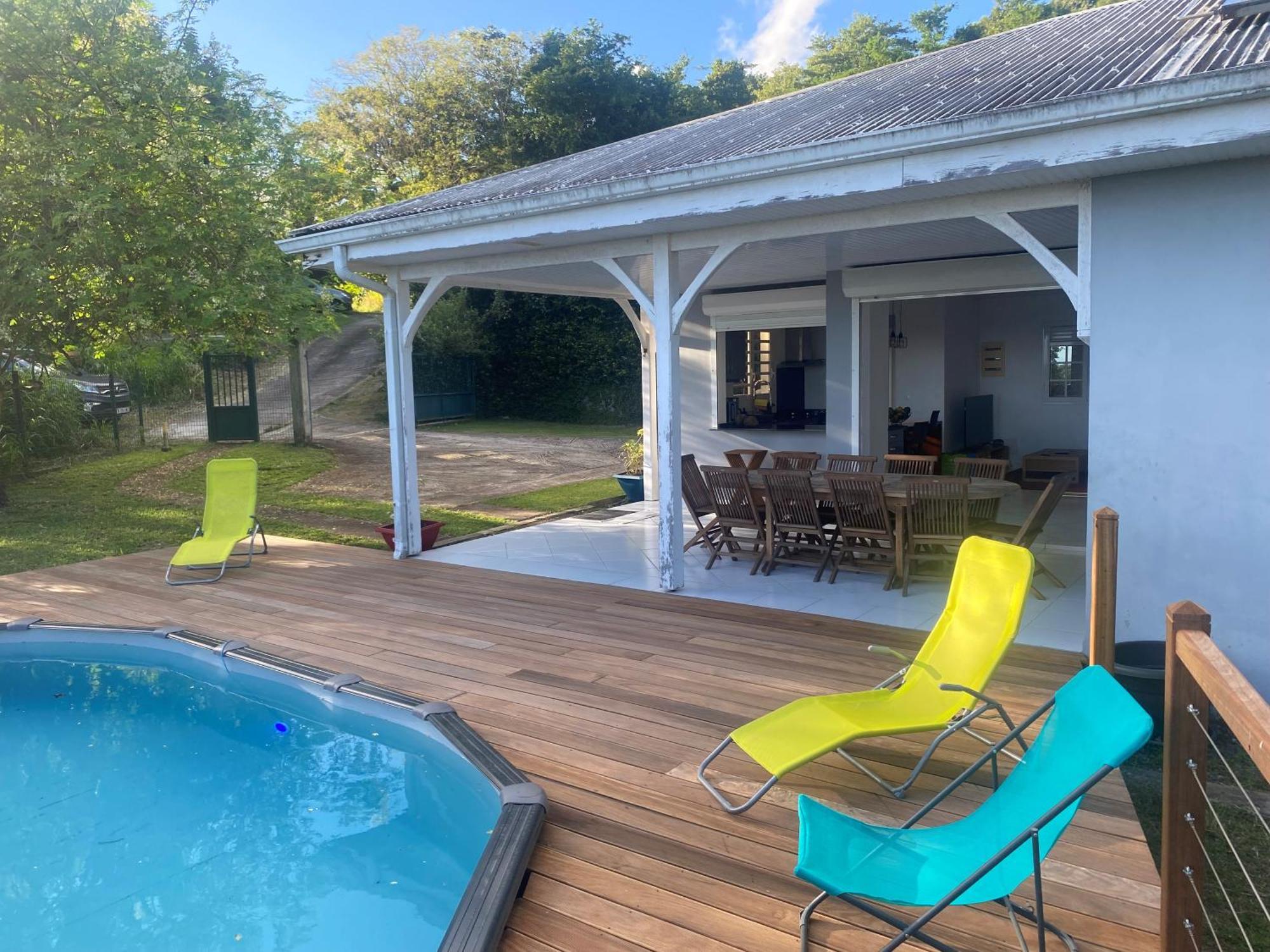 Les Terrasses De Maelle - Jolie Villa F4 Vue Mer Riviere-Salee Bagian luar foto