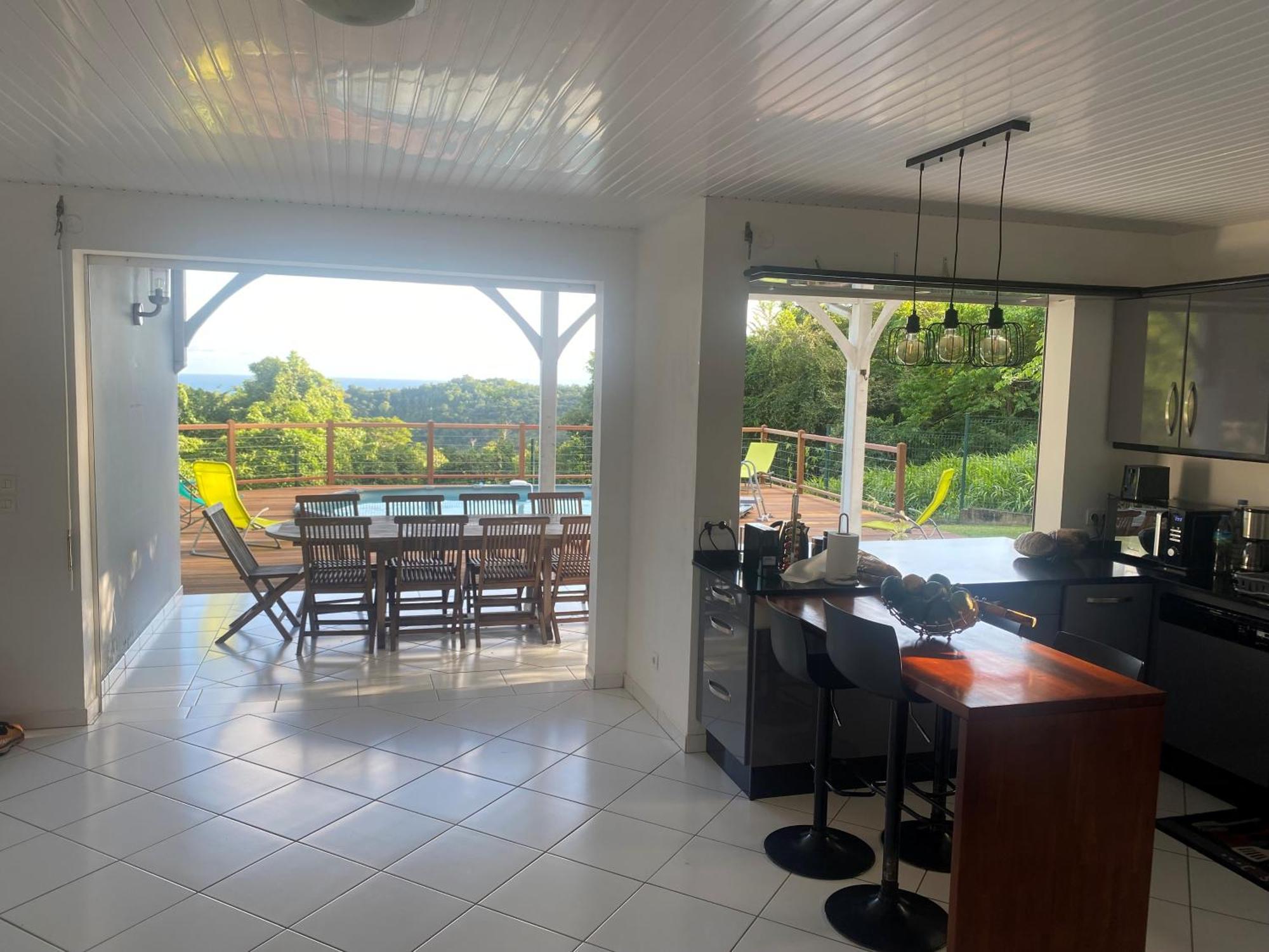 Les Terrasses De Maelle - Jolie Villa F4 Vue Mer Riviere-Salee Bagian luar foto